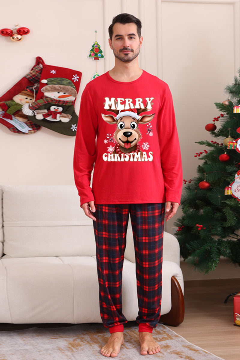 Load image into Gallery viewer, Red Plaid Christmas Family Matching Pajama Set