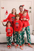 Load image into Gallery viewer, Red Print Christmas Family Matching Pajama Set