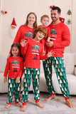 Red Print Christmas Family Matching Pajama Set