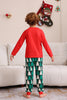 Load image into Gallery viewer, Red Print Christmas Family Matching Pajama Set