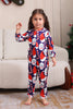 Load image into Gallery viewer, Dark Blue Pajama Set Red Hat Print Family Pajama Set