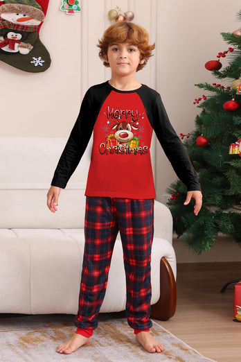 Red Bear Red Dear Merry Christmas Family Pajama Set