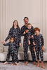 Load image into Gallery viewer, Christmas Navy Family Matching Hooded Pajamas