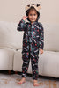 Load image into Gallery viewer, Christmas Navy Family Matching Hooded Pajamas