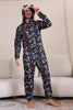 Load image into Gallery viewer, Christmas Navy Family Matching Hooded Pajamas