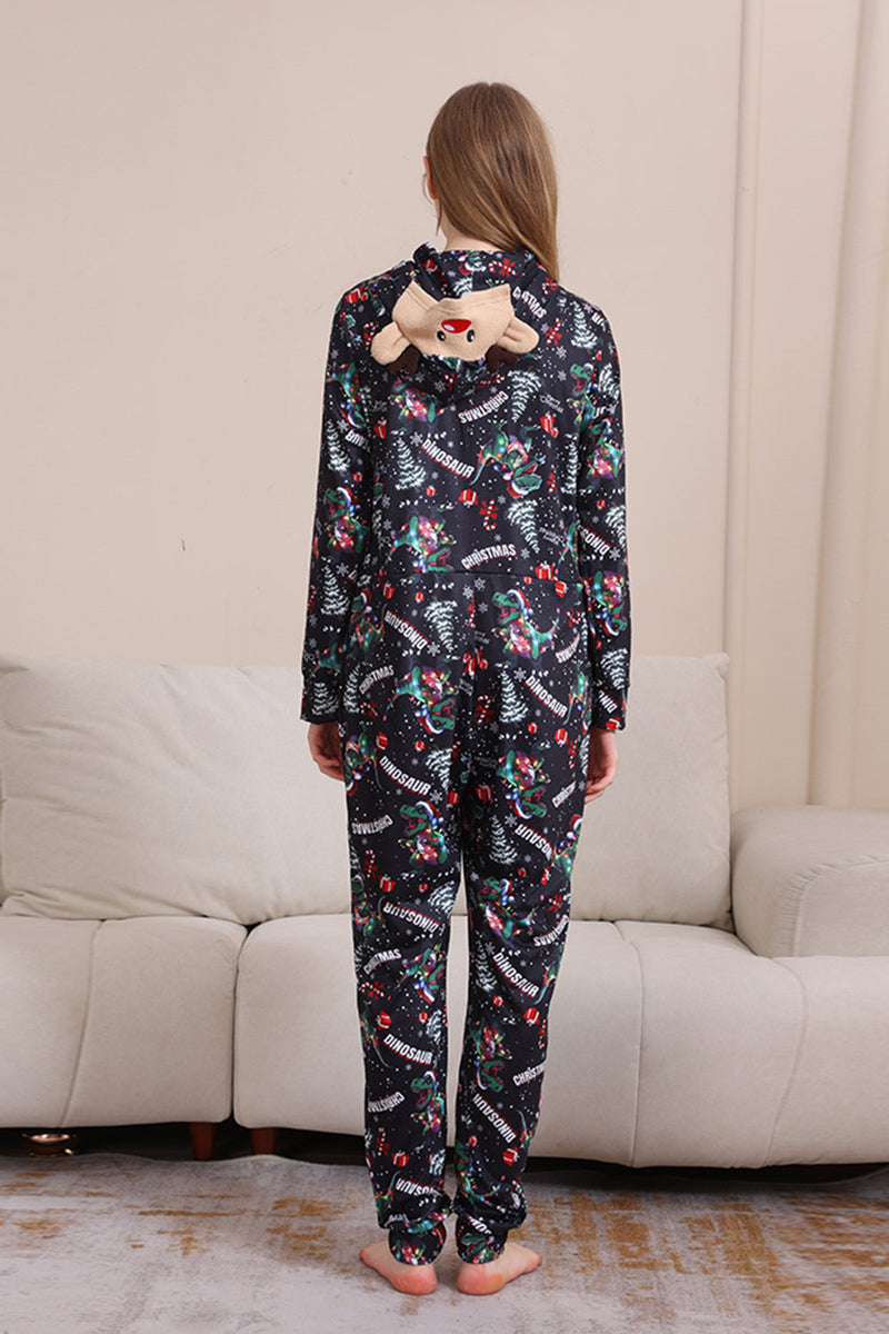 Load image into Gallery viewer, Christmas Navy Family Matching Hooded Pajamas