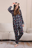 Load image into Gallery viewer, Christmas Navy Family Matching Hooded Pajamas