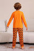 Load image into Gallery viewer, Orange Striped Halloween Family Pajamas