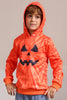 Load image into Gallery viewer, Orange Halloween Family Suit Long Sleeve Hooded Sweatshirt