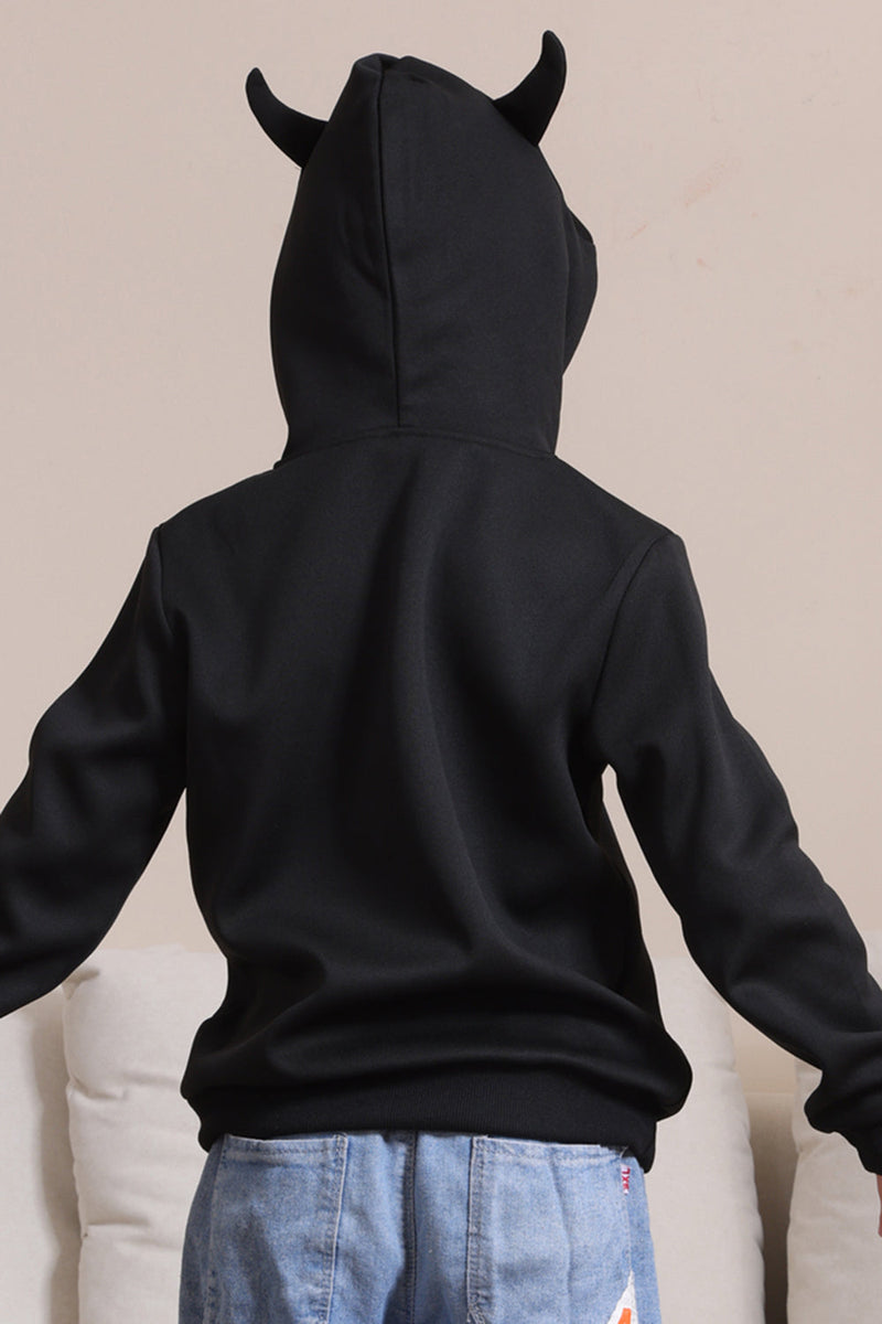 Load image into Gallery viewer, Black Halloween Family Costume Hooded Sweatshirt