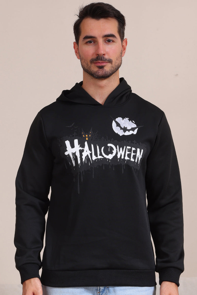 Load image into Gallery viewer, Black Halloween Family Costume Hooded Sweatshirt