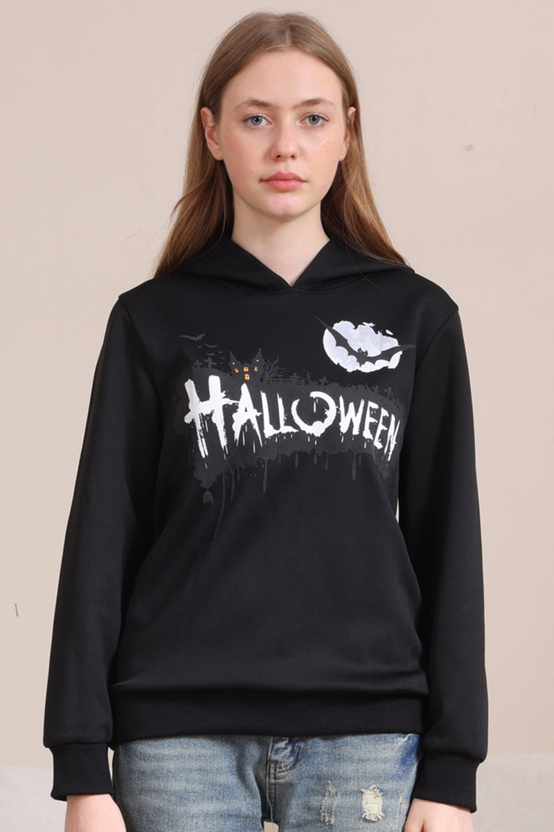 Load image into Gallery viewer, Black Halloween Family Costume Hooded Sweatshirt