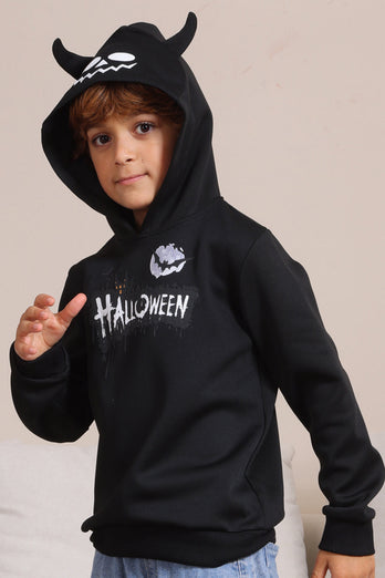 Black Halloween Family Costume Hooded Sweatshirt