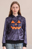 Load image into Gallery viewer, Grey Halloween Pumpkin Pattern Family Costume Hooded Top