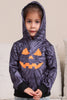 Load image into Gallery viewer, Grey Halloween Pumpkin Pattern Family Costume Hooded Top