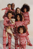 Load image into Gallery viewer, Red Christmas Pattern Printed Family Matching Pajama Sets