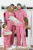 Load image into Gallery viewer, Red Stripes Printed Notched Lapel Family Pajama Sets