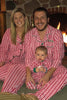 Load image into Gallery viewer, Red Stripes Printed Notched Lapel Family Pajama Sets