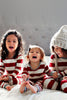 Load image into Gallery viewer, Red and White Stripes Long Sleeves Family Pajama Sets