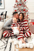 Load image into Gallery viewer, Red and White Stripes Long Sleeves Family Pajama Sets