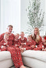 Load image into Gallery viewer, Red Snowflake Printed Christmas Flamily Matching Pajama Sets