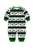 Load image into Gallery viewer, Dark Green Merry Christmas Printed Family Pajama Sets