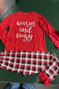 Load image into Gallery viewer, Matching Family Soft Pajamas Red Plaid Pants Warm Loose Basic Fashion Pajama Set