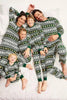 Load image into Gallery viewer, Christmas Loose Family Matching Green Snowflake Gingerbread Man Pattern Pajama Set