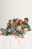 Load image into Gallery viewer, Christmas Loose Family Matching Green Snowflake Gingerbread Man Pattern Pajama Set