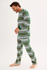 Load image into Gallery viewer, Christmas Loose Family Matching Green Snowflake Gingerbread Man Pattern Pajama Set