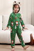 Load image into Gallery viewer, Green Christmas Pajamas for Family Matching Christmas for Women Men Hooded One Piece Pjs Holiday Sleepwear