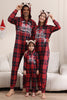 Load image into Gallery viewer, Red Merry Christmas Pajamas for Family Hooded One Piece Pjs Holiday Pajamas Set