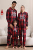 Load image into Gallery viewer, Red Merry Christmas Pajamas for Family Hooded One Piece Pjs Holiday Pajamas Set