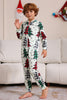 Load image into Gallery viewer, Family Christmas Pajamas Parent-child Clothes Cute Christmas Tree Hooded Jumpsuit Christmas Family Set