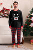 Load image into Gallery viewer, Black Red Family Matching Pajamas Adult Kids Baby Tops and Plaid Pants Christmas Pajamas Set