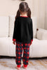 Load image into Gallery viewer, Black Red Family Matching Pajamas Adult Kids Baby Tops and Plaid Pants Christmas Pajamas Set