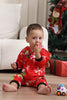 Load image into Gallery viewer, Matching Onesie for Women Men Family Hooded Red Pajamas One Piece Christmas Pajamas Set