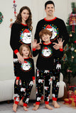 Black Long Sleeve Pear Pattern Matching Family Pajamas