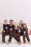Navy Printed Long Sleeve Family Halloween Pajamas