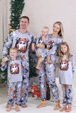 Grey Printed Long Sleeve Family Halloween Pajamas