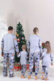 Grey Printed Long Sleeve Family Halloween Pajamas