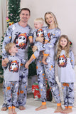 Grey Printed Long Sleeve Family Halloween Pajamas