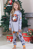 Grey Printed Long Sleeve Family Halloween Pajamas