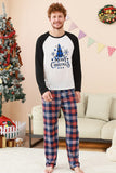 Black and White Tree Printed Family Christmas Pajamas