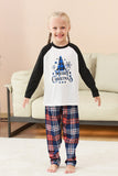 Black and White Tree Printed Family Christmas Pajamas