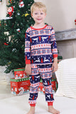 Red Winter Print Family Christmas Pajamas