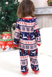 Red Winter Print Family Christmas Pajamas