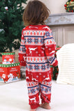 Red Winter Print Family Christmas Pajamas