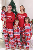 Red Winter Print Family Christmas Pajamas