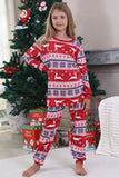Red Winter Print Family Christmas Pajamas